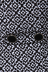 Streetcar Chic Black and White Jacquard Coat