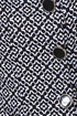 Streetcar Chic Black and White Jacquard Coat