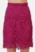 Romantic Getaway Magenta Lace Skirt
