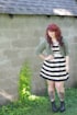 The Bee's Knees Beige Striped Dress