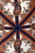 British Invasion Blue Scarf Print Shift Dress