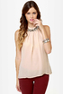 Game of Stones Blush Rhinestone Top