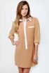 The Mod Couple Beige Shirt Dress