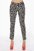 Nod to Mod Black and White Print Pants