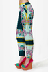 Paisley-d Role Print Cropped Pants