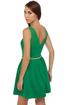 Mesh Start Sleeveless Green Dress