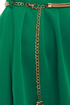Mesh Start Sleeveless Green Dress