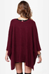 Mixed Berries Burgundy Poncho
