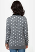 Dot-O-Rama Grey Polka Dot Cardigan Sweater