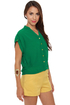 Cricket Song Sheer Green Top