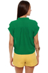 Cricket Song Sheer Green Top