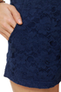 Tulle Short-Listed Navy Blue Lace Shorts