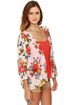 Tulle May Flowers Floral Print Top