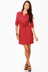 Tulle Day Camp Red Shirt Dress
