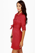 Tulle Day Camp Red Shirt Dress