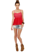 Tulle Apple Dumpling Red Tank Top