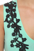 Motel Julie Black and Mint Green Dress