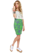 Motel Rowena Purple and Lime Green Print Dress