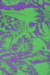 Motel Rowena Purple and Lime Green Print Dress
