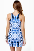 Motel Zena Gothic Placement Print Dress