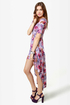 Wildflower Hunt Purple Floral Print Dress