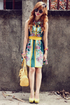 Summer of Love Green Paisley Print Dress