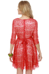 Cherry Harvest Red Lace Dress