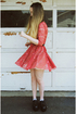 Cherry Harvest Red Lace Dress