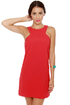 Sixties Fix White and Red Shift Dress