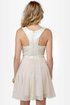 Nouveau Riche Gold and Beige Brocade Dress