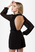 One For All Backless Black Romper