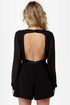 One For All Backless Black Romper