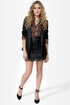 Nuthin' But a Fringy Thang Black Fringe Skirt