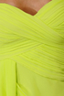 Midnight Masquerade Strapless Chartreuse Dress