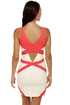 Hot Lines Coral and White Dress