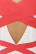 Hot Lines Coral and White Dress