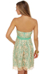 Mermaid of Honor Strapless Mint Green Dress