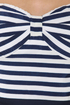 Bradshaw's Beloved Strapless Navy and Yellow Dress
