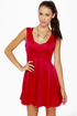 Cheer Factor Sleeveless Red Dress