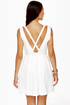 Cheer Factor Sleeveless White Dress