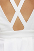 Cheer Factor Sleeveless White Dress