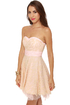 Piece of Cake Strapless Pink Lace Dress