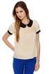 Babydoll-ed Up Short Sleeve Cream Top