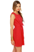 Rehearsal Dinner Sleeveless Red Dress