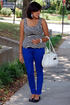 Be Mime Sleeveless Striped Top