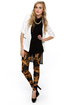 Going for Baroque Black Print Leggings