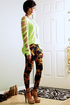 Going for Baroque Black Print Leggings