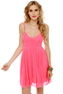 Glow Stick Shift Neon Pink Dress