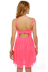 Glow Stick Shift Neon Pink Dress