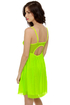 Glow Stick Shift Neon Yellow Dress